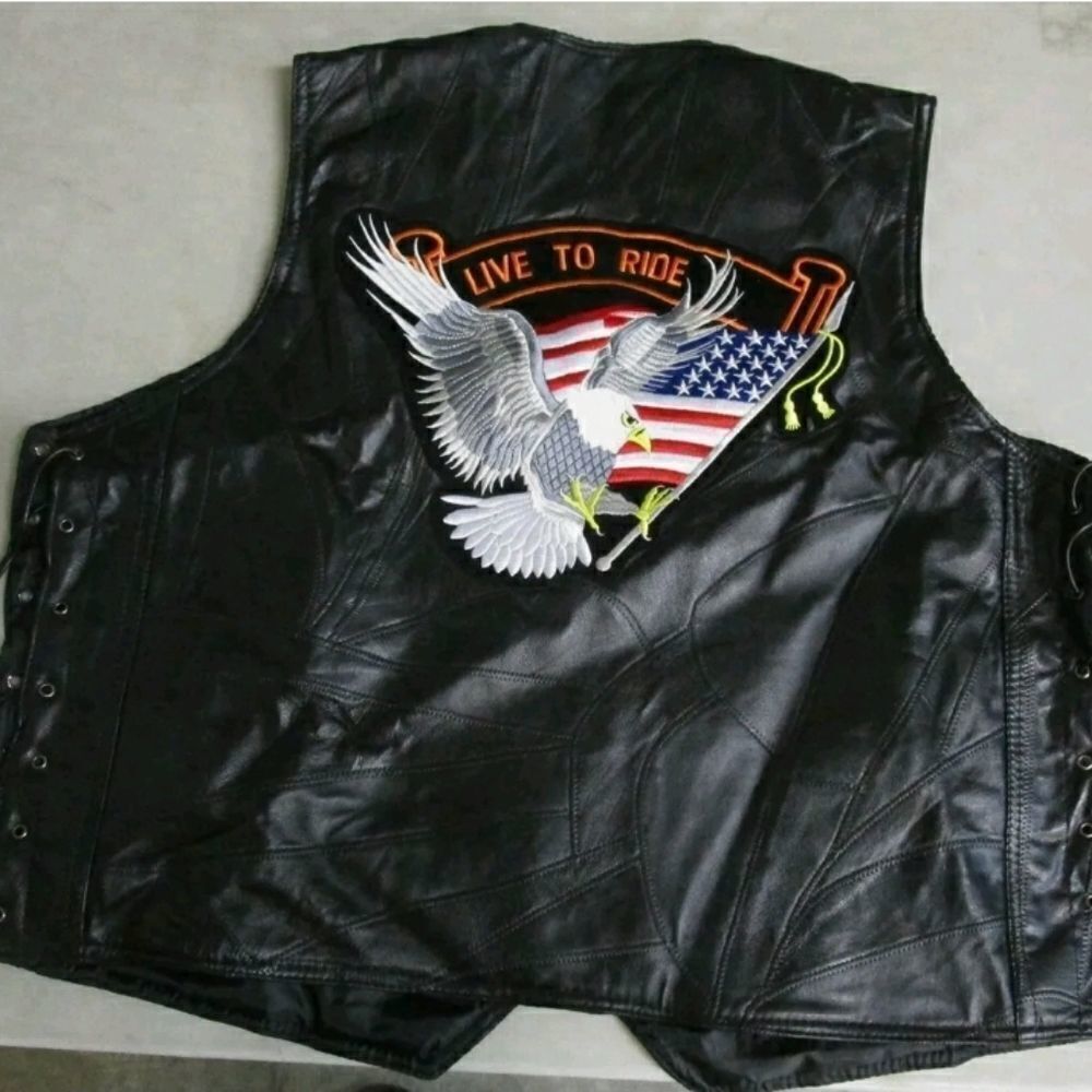 Live to Ride leather vest